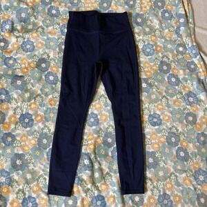 Fabletics Motion 365 navy blue high-waisted no front seam leggings medium